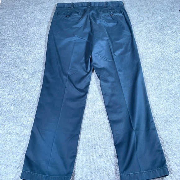 Jos. A. Bank Traveler Pants Men 34x32 Blue Flat Front Original Fit Cotton #AB475 - Picture 8 of 12